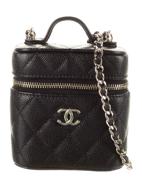 chanel vanity case 21cm 复古小化妆包|chanel crossbody vanity bag.